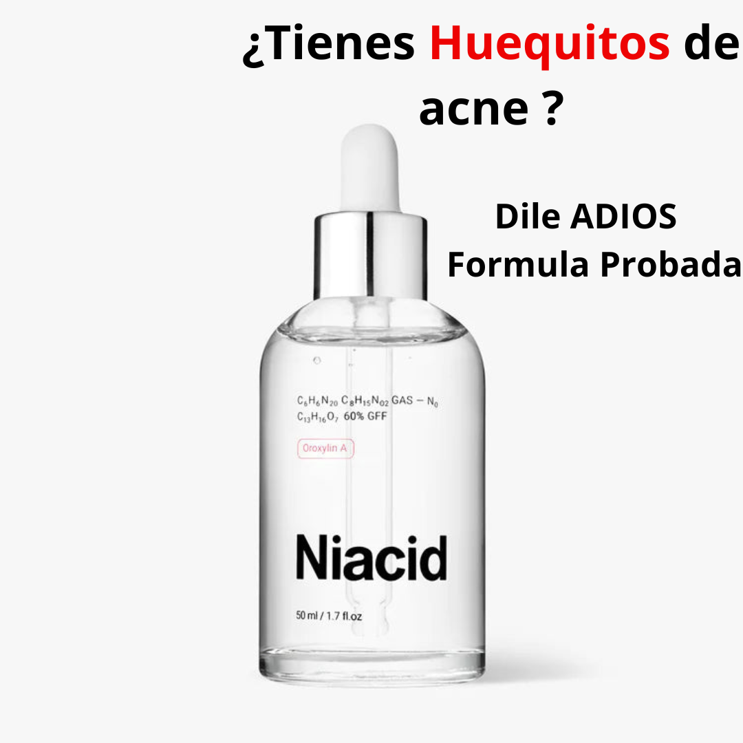 NIACID ELIMINA CICATRICES Y PUNTOS NEGROS DE ACNE